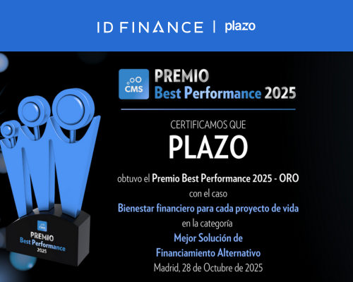 La app financiera Plazo, ganadora del Premio Best Performance 2025 por su contribución al bienestar financiero