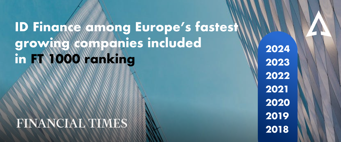 ID Finance consolida por 7º año consecutivo su posición en el ranking FT 1000 de Financial Times como una de las empresas europeas de mayor crecimiento